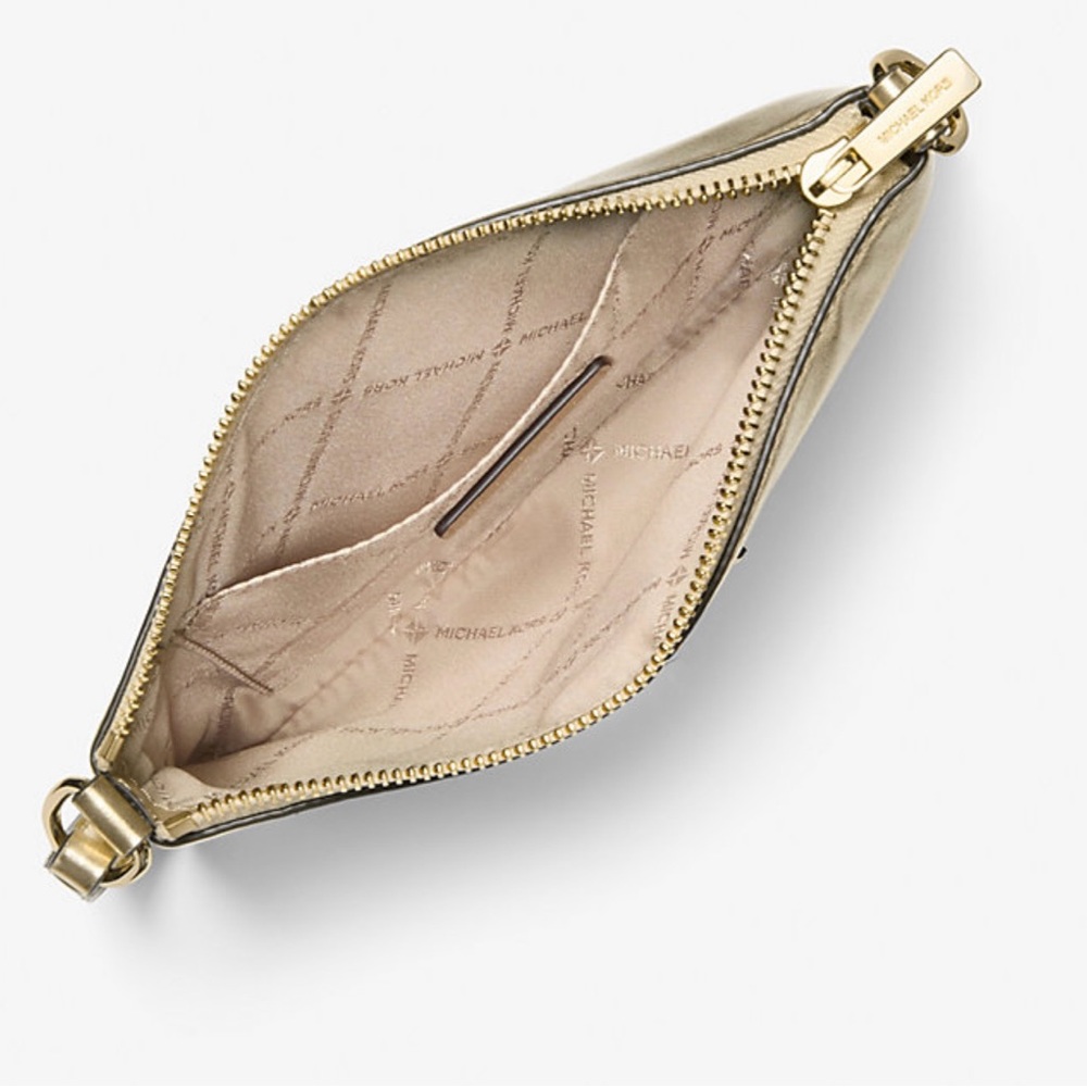 Michael Kors Jet Set Travel Gold Wristlet - Picture 2 of 5